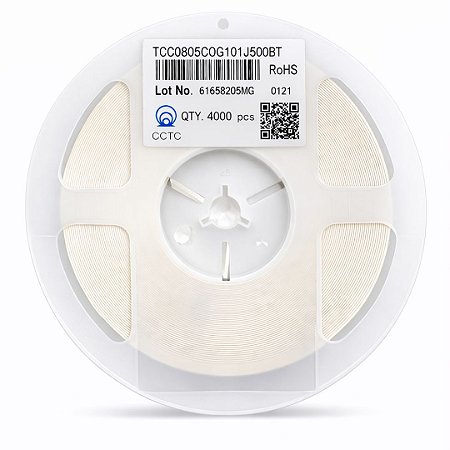 Capacitor Multicamadas MLCC 100pF 50V C0G/NP0 SMD 0805 ±5% – Rolo 4000