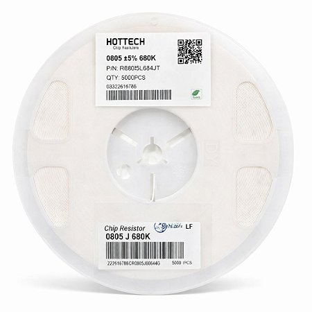 RI0805L684JT 680K Resistor Chip SMD 0805 1/8W 5% - Rolo 5.000 Peças