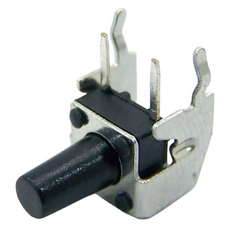 Chave Push Button Táctil 6x6x9.5mm 4 Pinos 90°