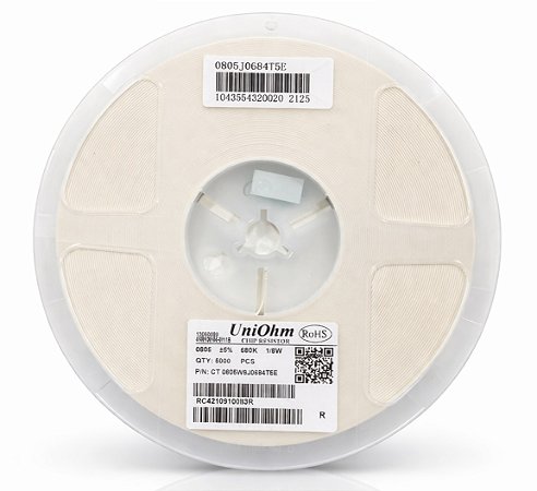 Resistor SMD 680K 0805 1/8W 5% (CT 0805WJ0684T5E) - Rolo 5.000 Peças