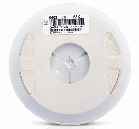 Rolo 5000x Resistor Chip SMD 0603 68KΩ 5% CL0603JN68K