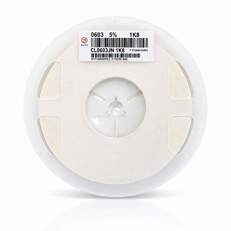 Resistor 1K8 SMD 0603 1/10W 5% Yageo CL0603JN1K8 – 5.000 Unidades