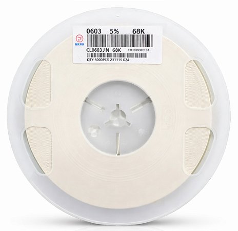 CL0603JN68K Resistor SMD 68K 0603 5% – Carretel 5.000 Unidades