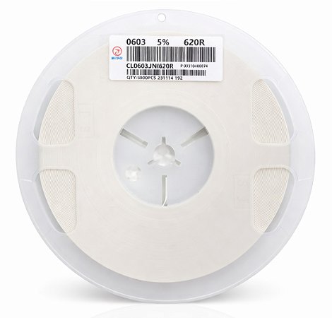 Rolo 5000x Resistor SMD 620 Ohm 0603 5% CL0603JN620R