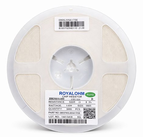 Rolo 5.000 Resistor SMD 560 Ohm 0805 1/8W ±5% Royalohm 0805W8J0561T5E
