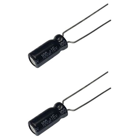 Capacitor Eletrolítico 100µF 16V 85°C 5x11mm PTH Samwha