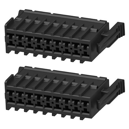 Conector Elétrico Automotivo 18 Vias Fêmea 5mm (Part Number 929504-6)