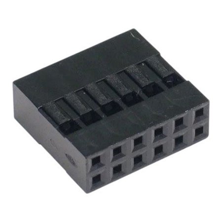 Conector Fêmea Duplo 12 Vias (2x6) 2,54mm 180° Modu – TR8531-06