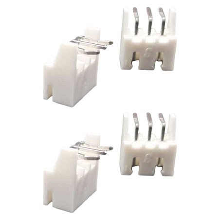 Conector Macho 3 Vias 90 Graus Pitch 2.54mm XH-3AWD Wire-to-Board