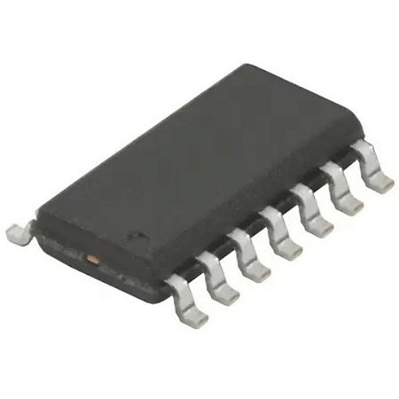 Circuito Integrado TL074CDR Quad Op-Amp JFET Baixo Ruído SOIC-14