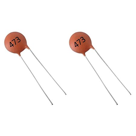 Capacitor Cerâmico 0,047uF 50V 47nF Código 473 Tipo Disco Radial