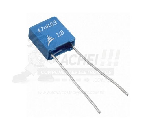 Capacitor 47nF 63V Poliester 5mm Radial Epcos Alta Estabilidade
