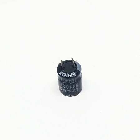Capacitor Eletrolítico 100uf 63v 85°C pré cortado (14x10)
