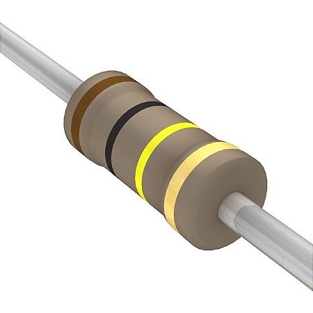 Resistor Carbono 100K Ohms 1/4W 5% Axial CR25 Eletrônico