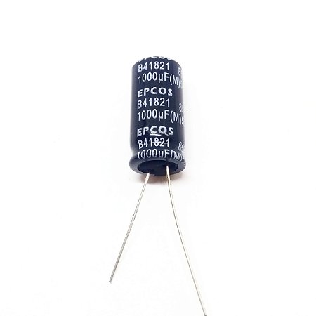Capacitor 1000µF 50V Eletrolítico Radial 85°C B41821 Epcos Alta Confiabilidade