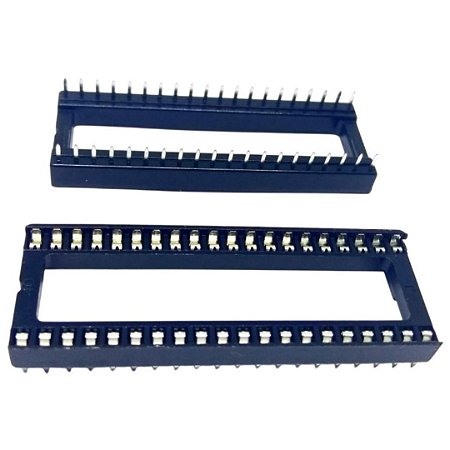 Soquete CI 40 Pinos DIP MAC40 PTH Tipo Estampado