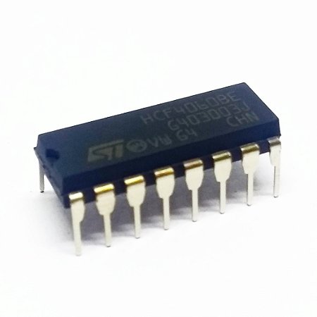 CI 4060 HCF4060BE Oscilador + Contador Binário 14 Estágios DIP-16 ST