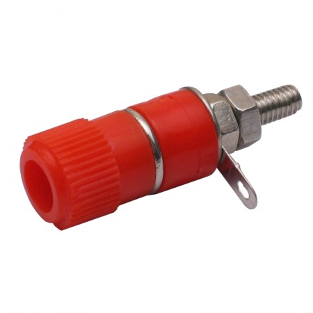 Borne Tipo Banana 4mm Vermelho B10 para Plug Banana Médio