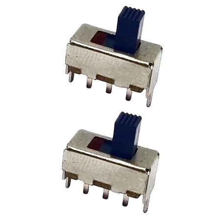 Chave Slide SS12F46 ON OFF 3 Terminais 2 Posições SMD/DIP