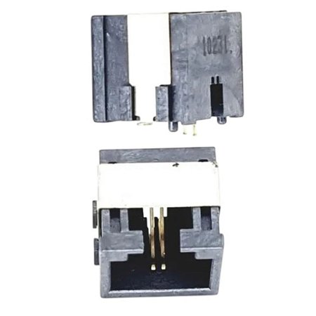 RJ11 Fêmea 2 Vias 2P2C C10147-102A4-L Conector para Telecom