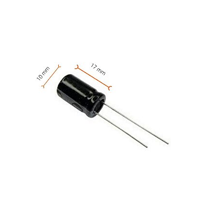 Capacitor Eletrolítico 470uF x 25V 105°C 8x12mm Hyncdz