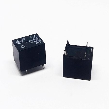 Relé 24V 20A 5 Pinos Tipo T74 1C Contato Comum ZX