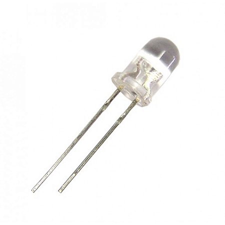 LED Azul 5mm Transparente Alta Intensidade 6000-9000mcd