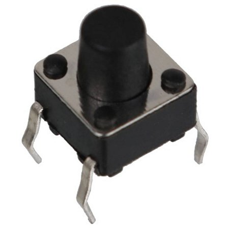 Chave Push Button Táctil 6x6x9mm 4 Pinos PCB KFC-A06