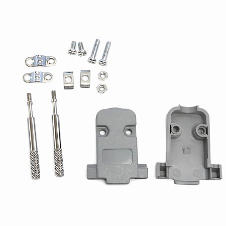 Capa Protetora DB9 Cinza Tipo Longa para Conector D-Sub 9 Vias (DB-9/DB09)