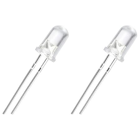 Led Alto Brilho Transparente Verde 5MM 22000-25000MCD