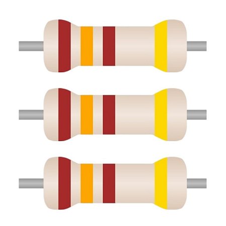 Resistor 130 Ohms CR12 1/6W 5% Axial Carbon Film – Pacote com 100
