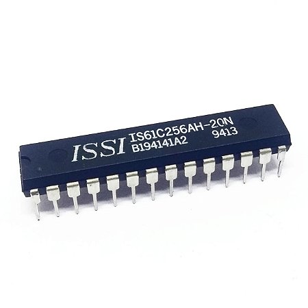 CI SRAM 256K IS61C256AH-20N DIP-28 20ns Memória Estática ISSI