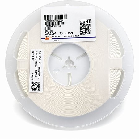 Capacitor Multicamadas MLCC 2.2pF 50V 0805 C0G/NP0 (0805CG2R2C500NT) 4.000 Un