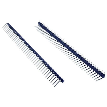 Barra de Pinos Macho 1x40 2.54mm 90° Conector PCB