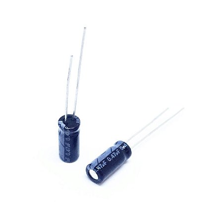 Capacitor Eletrolítico 0.47uF 50V 105°C Dimensão 5x11mm