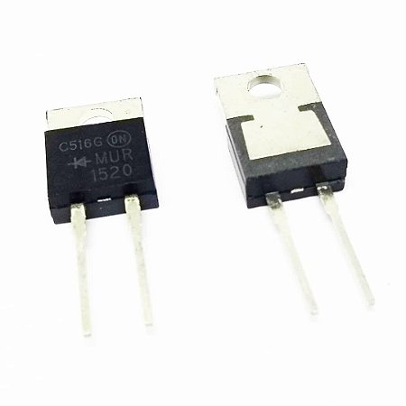 Diodo Duplo MUR1520CTG 1520G 15A 200V TO-220 On Semi