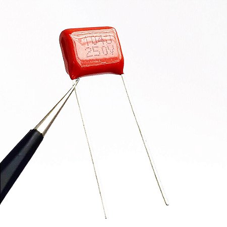Capacitor Poliester 0.1uF 100nF 250V 104J 100K Passo 10mm