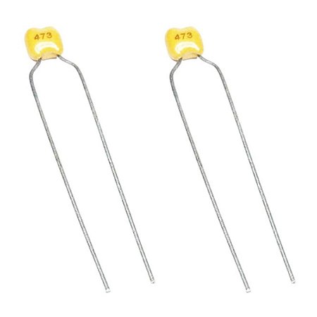 Capacitor Cerâmico 47nF (473) 50V 10% Multicamadas Amarelo