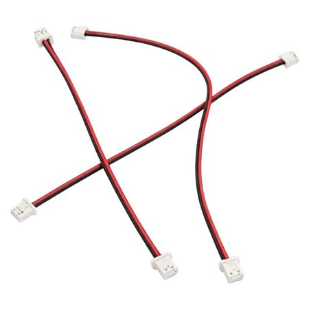 Conector JST Macho 2 Pinos Passo 1.25mm com Cabo – Tipo Micro JST