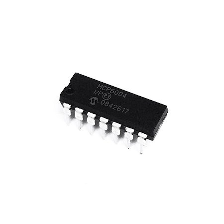 Circuito Integrado MCP6004-I/P Amplificador Operacional 4 Canais DIP-14
