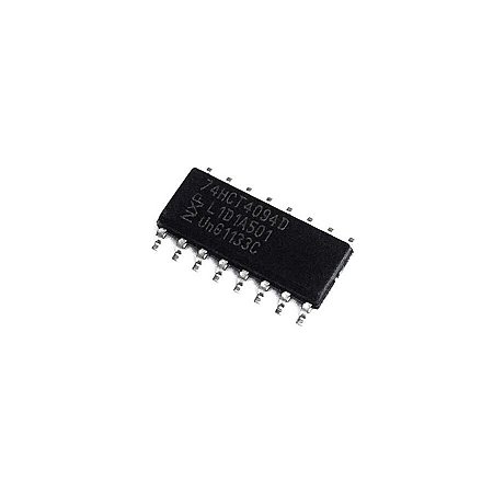 Circuito Integrado 74HCT4094D Shift Register 8-Bit SIPO SOIC16 SMD