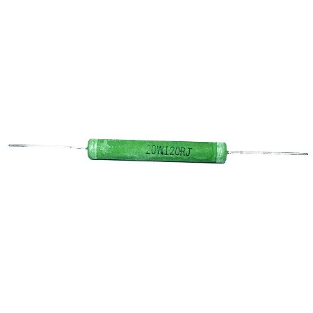 Resistor 120R 20W 5% Cerâmico de Fio