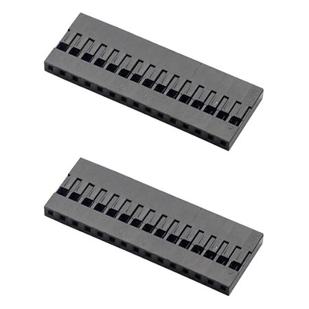 Conector Fêmea 15 Vias Modu 180° Montagem em PCB