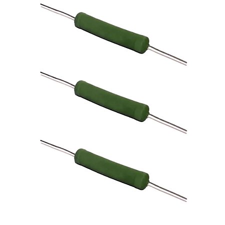 Resistor de Potência 27 Ohms 10W 5% Fio Enrolado Verde