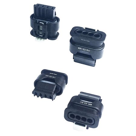 Conector Automotivo 4 Vias Fêmea Elétrico Impermeável Selado (CKK7042B-1.0-21A)