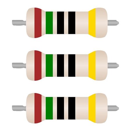 Kit com 100 Resistores 150R Carbon Film 1/6W Axial 5%