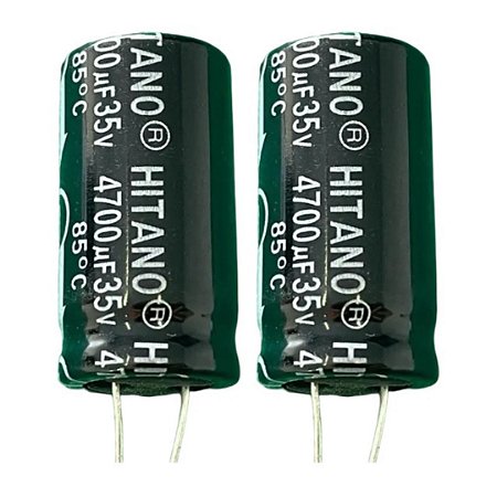 Capacitor Alumínio Eletrolítico 4700uF 35V 85°C Radial 18x36mm Hitano