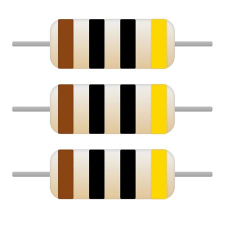 Resistor Axial 10R 1/8W 5% CR12 Royalohm – Pacote com 100 Unidades