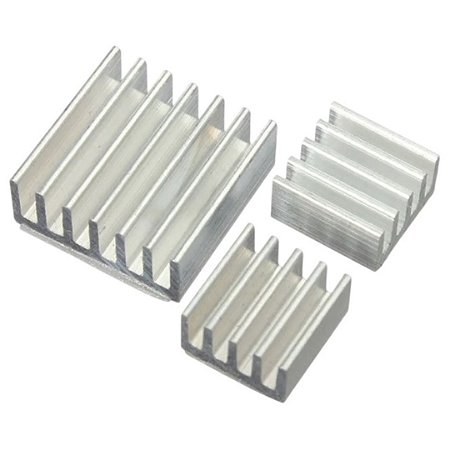 3 Dissipadores de Calor para Raspberry Pi – Kit Completo de Cooling
