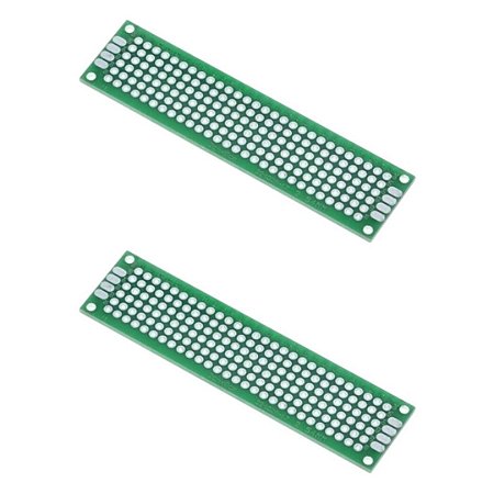Placa de Circuito Impresso Universal 2x8cm Dupla Face (Perfboard)